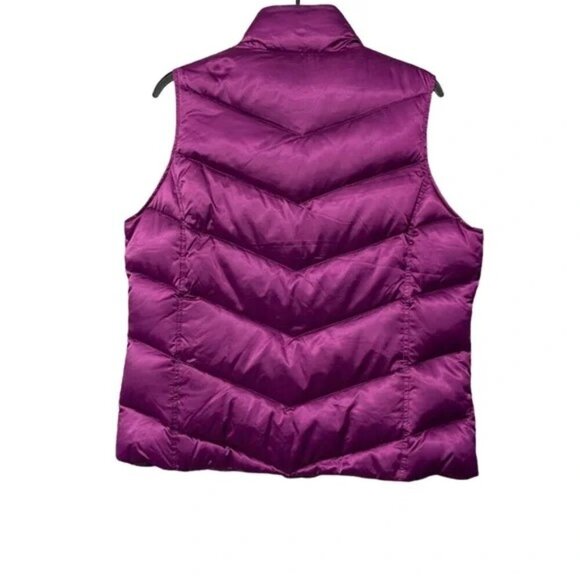 Eddie Bauer Purple Down Filled Puffer Vest Sz XL - Picture 7 of 7